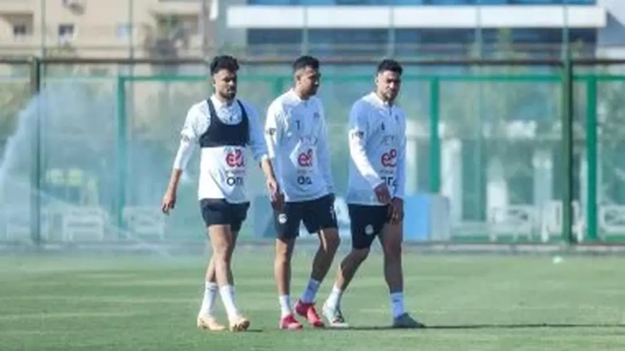 تدريب صباحي لمنتخب مصر في مركز المنتخبات الوطنية استعدادًا للاستحقاقات القادمة